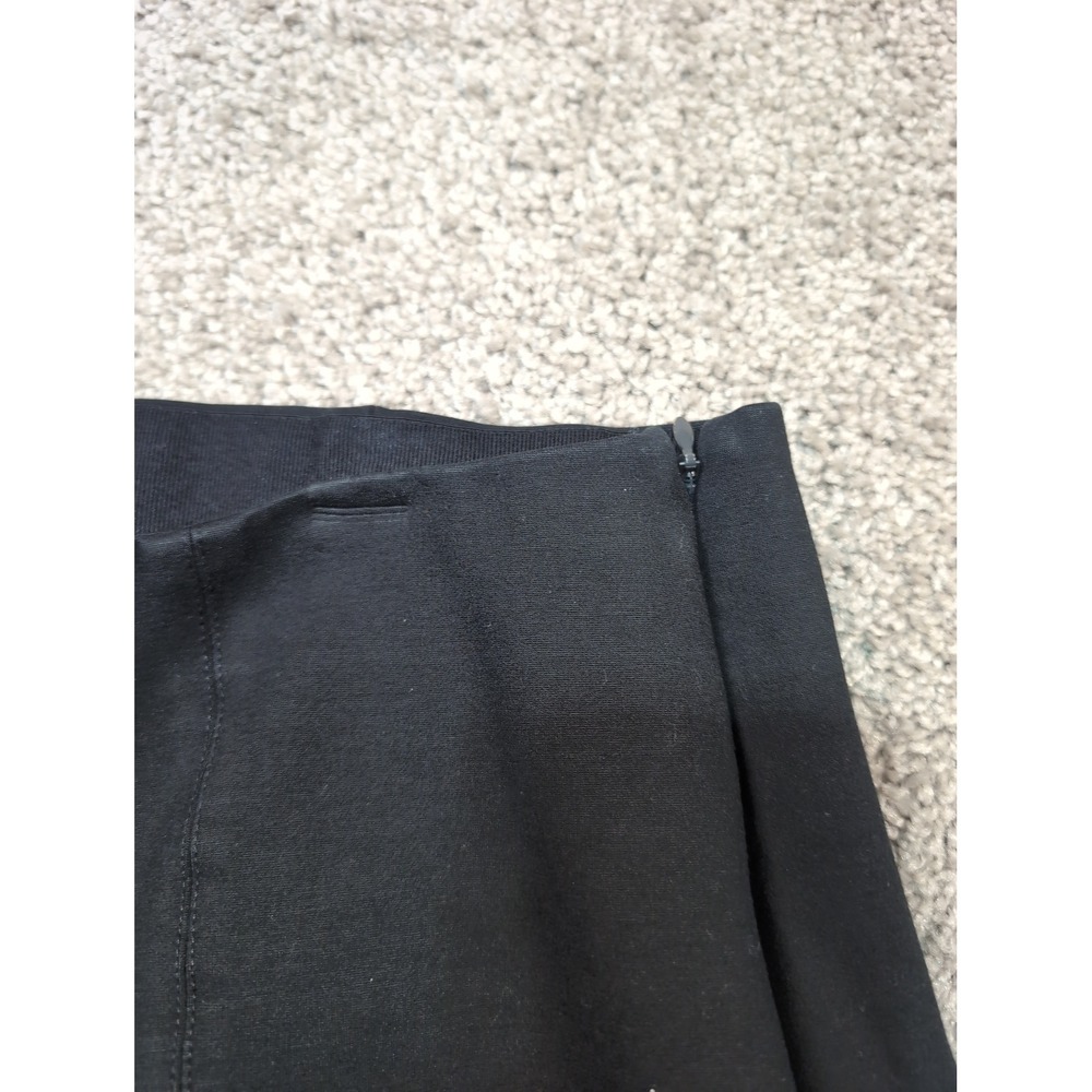 Quince Womens Ultra-Stretch Ponte Pintuck Ankle Pants Black XL - Picture 3 of 10